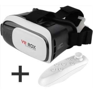 Очки виртуальной реальности 3D VR Box 2.0 Remax + пульт в подарок, черно-белые F_130127 в Житомире