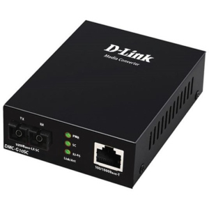 Медіаконвертер D-Link DMC-G10SC 1xGE, 1x1000BaseLX, SM, 10км, SC краща модель в Житомирі