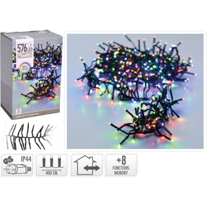 Гірлянда Christmas Decoration 576 LED ламп різнокольорова 7.2 м (AX9502420) ТОП в Житомирі