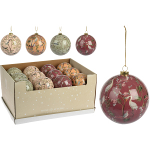 Набор елочных шаров Christmas Decoration 10 см 24 шт BIRD (APF478520) лучшая модель в Житомире