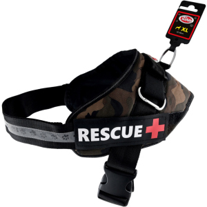 Шлея усиленная Pet Nova Rescue+ XL 70-90 см Камуфляжная (HA-RESCUE-CAMUFLAGE-XL) (5903031442366) в Житомире