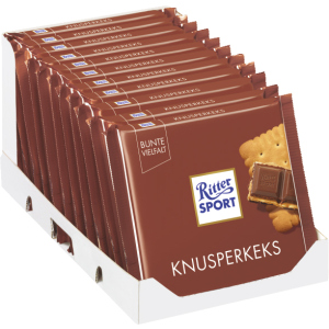 Упаковка молочного шоколаду Ritter Sport з вершкового печива з начинкою 11 шт х 100 г (4000417214607) в Житомирі