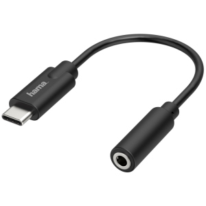 Адаптер Hama USB C - 3.5 mm Jack Stereo Black (00205282) лучшая модель в Житомире