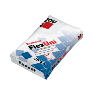 Baumit FlexUni універсальна, еластична клейова суміш для плитки, 25 кг. краща модель в Житомирі