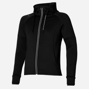 Спортивная кофта Mizuno RB Sweat Jacket 32GC185009 L Черная (5059431214185) лучшая модель в Житомире