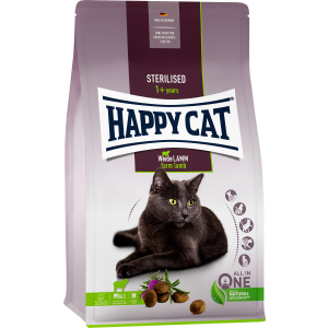 Сухий корм Happy Cat Sterilised Weide Lamm для дорослих стерилізованих кішок зі смаком ягняти 10 кг (70586 / 4001967140712) в Житомирі