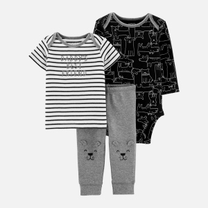 Комплект (футболка + боди + брюки) Carters 17644610 83-86 см 984 S Stripe (192135964552) лучшая модель в Житомире