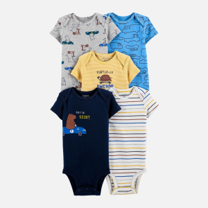 Боди-футболка Carters 1J981810 62 см 5 шт 998 ASST Assorted-ST (194133788123) в Житомире