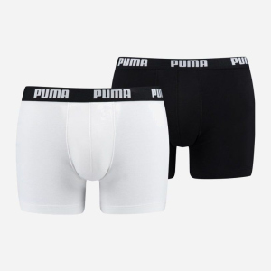 Труси-шорти Puma Basic Boxer 2P 90682307 S 2 пари White-Black (8718824609676) ТОП в Житомирі