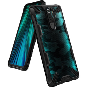 Панель Ringke Fusion X Design для Xiaomi Redmi Note 8 Pro Camo Black ТОП в Житомирі