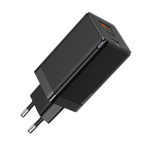 Зарядное сетевое Baseus (CCGAN2P-B01) GaN2 Pro Quick Charger 2C+U 65W Чёрный