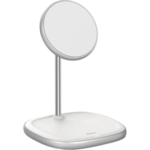 БЗУ Baseus LED Display Wireless Charger 15W MagSafe iPhone 12 (WXSW-02) White