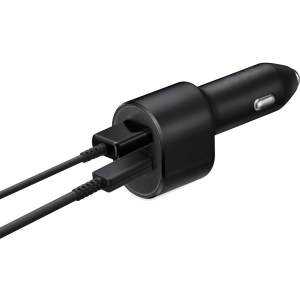 Автомобільний зарядний пристрій Samsung Super Fast Dual Car Charger 60W (45W+15W) Black (EP-L5300XBEGRU) рейтинг