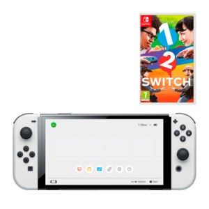 Набір Консоль Nintendo Switch OLED Model HEG-001 64GB White Новий + Гра 1-2 Switch надійний