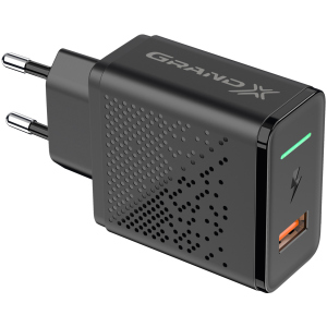 Зарядний пристрій Grand-X Fast Charge 5-в-1 QC 3.0, AFC, SCP, FCP, VOOC, 1 USB 22.5 Вт CH-850 рейтинг