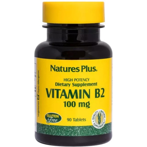 Рибофлавін, B-2, Nature's Plus, 100 мг, 90 Пігулок (097467016309) в Житомирі