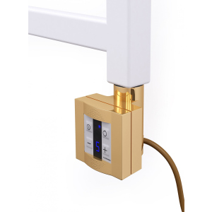 Электрический тэн для полотенцесушителя Terma KTX 4 с регулятором, золото (gold) 400 Вт лучшая модель в Житомире
