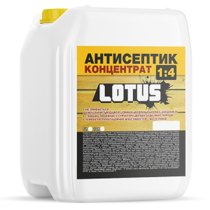 Антисептик для захисту деревини концентрат 1:4 LOTUS 10л ТОП в Житомирі