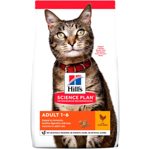 Сухий корм для кішок Hills Science Plan Feline Adult Chicken з куркою - 3 кг (604058) (52742030838) ТОП в Житомирі