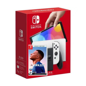 Nintendo Switch (OLED model) White + Гра FIFA 22 Legacy Edition (російська версія) краща модель в Житомирі