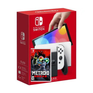 Nintendo Switch (OLED model) White + Гра Metroid Dread (російська версія) краща модель в Житомирі