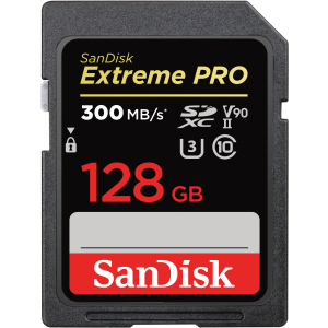 SanDisk Extreme PRO SDXC 128GB Class 10 UHS-II V90 (SDSDXDK-128G-GN4IN) ТОП в Житомире