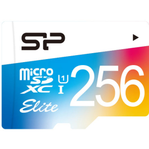 Silicon Power Elite Color microSDXC 256GB Class 10 UHS-I + adapter (SP256GBSTXBU1V20SP) в Житомире