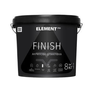 Фінішна акрилова шпаклівка FINISH "ELEMENT PRO" 8 кг ТОП в Житомирі