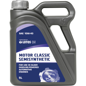 хорошая модель Масло моторное Lotos Oil Motor Classic Semisyntetic SG/CE 10W-40 5 л (WG-K502440-0N0)