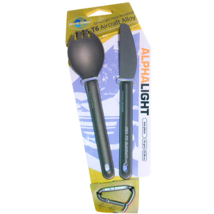 Ніж + Ложка-вилка Sea To Summit Alpha Light Cutlery Set 2pc Knife, Spork ACUTALSET2 (9327868019427) в Житомирі