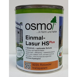 Однослойная лазурь для деревянных фасадов OSMO EINMAL - LAZUR HS 9235 - красный кедр, 0.125 л. лучшая модель в Житомире