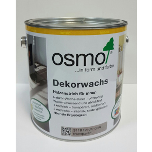 Цветное масло OSMO DEKORWACHS Transparente töne 3119 – (серый шелк) 2.5 л. в Житомире