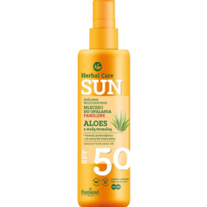 Водостойкое молочко для загара Farmona Herbal Care Sun SPF 50 200 мл (5900117972830) лучшая модель в Житомире