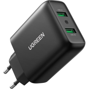 Зарядний пристрій Ugreen CD161 36W 2xUSB QC 3.0 Charger