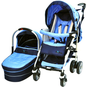 Универсальная коляска 2 в 1 NeoBaby NB702 Сине-голубая (0702-3) в Житомире