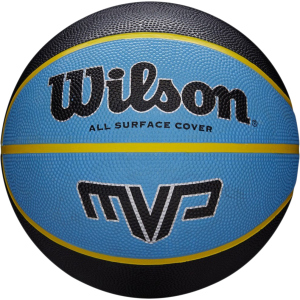 М'яч баскетбольний Wilson MVP 295 Size 7 Black/Blue (WTB9019XB07) ТОП в Житомирі