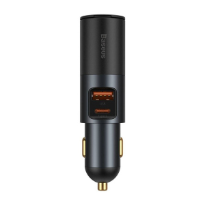 Автомобильное зарядное Baseus Share Together with Cigarette Port USB-A/USB-C 120W Black (CCBT-C0G)