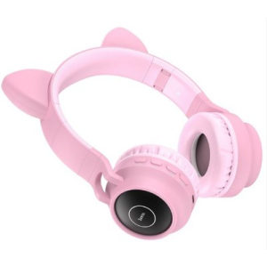 Навушники бездротові Hoco W27 Cat ear pink ТОП в Житомирі