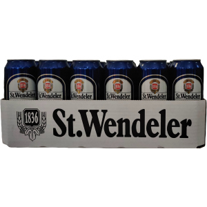 Упаковка пива St.Wendeler Pils світле фільтроване 4.6% 0.5 л.х 24 шт (4002631022679G)