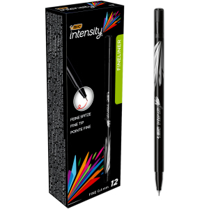 Вкладиші для ручок BIC Intensity Fine Black 12 шт (3086123449206) краща модель в Житомирі