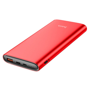 купити Повербанк PowerBank HOCO J83 з Led зарядкою 10000 mah червоний USB/Type-C (8146)