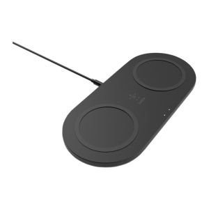 Зарядний пристрій Belkin Dual Pads Wireless Charging Qi, 15W, black