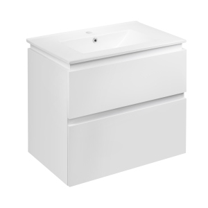 Комплект Qtap Albatross 710х725х460 White тумба підвісна + раковина врізна QT0172TP700D3070CW в Житомирі