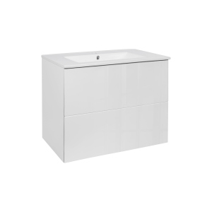 Комплект Qtap Tern 700х580х437 White тумба підвісна + раковина врізна QT1772TPL7013070CW краща модель в Житомирі