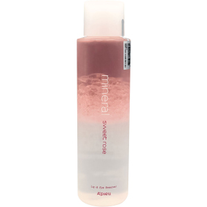 Ремувер для демакіяжу A'pieu Mineral Lip&Eye Remover Sweet Rose для губ та очей 250 мл (8809581455580) краща модель в Житомирі