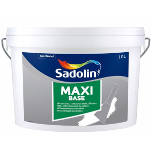 Шпатлевка дисперсионная SADOLIN MAXI BASE стартовая светло-серая 10л