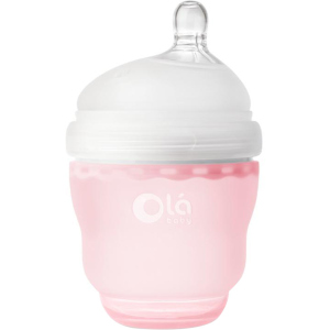 Дитяча силіконова антиколікова пляшечка Olababy GentleBottle Rose Рожевий 120 мл (80450) ТОП в Житомирі