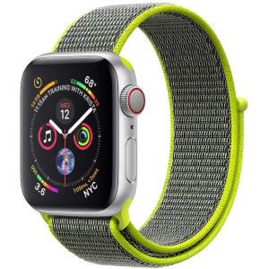 Ремінець Promate Fibro-42 для Apple Watch 42-44 мм 1/2/3/4/5/6/SE Green (fibro-42.green) краща модель в Житомирі