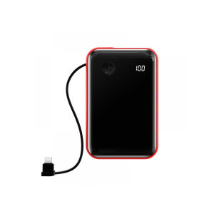 Портативна батарея 10000 mAh BASEUS MINI S DIGITAL DISPLAY 3A POWER BANK RED краща модель в Житомирі