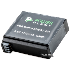 Аккумулятор PowerPlant для GoPro AHDBT-401 (DV00DV1401) лучшая модель в Житомире